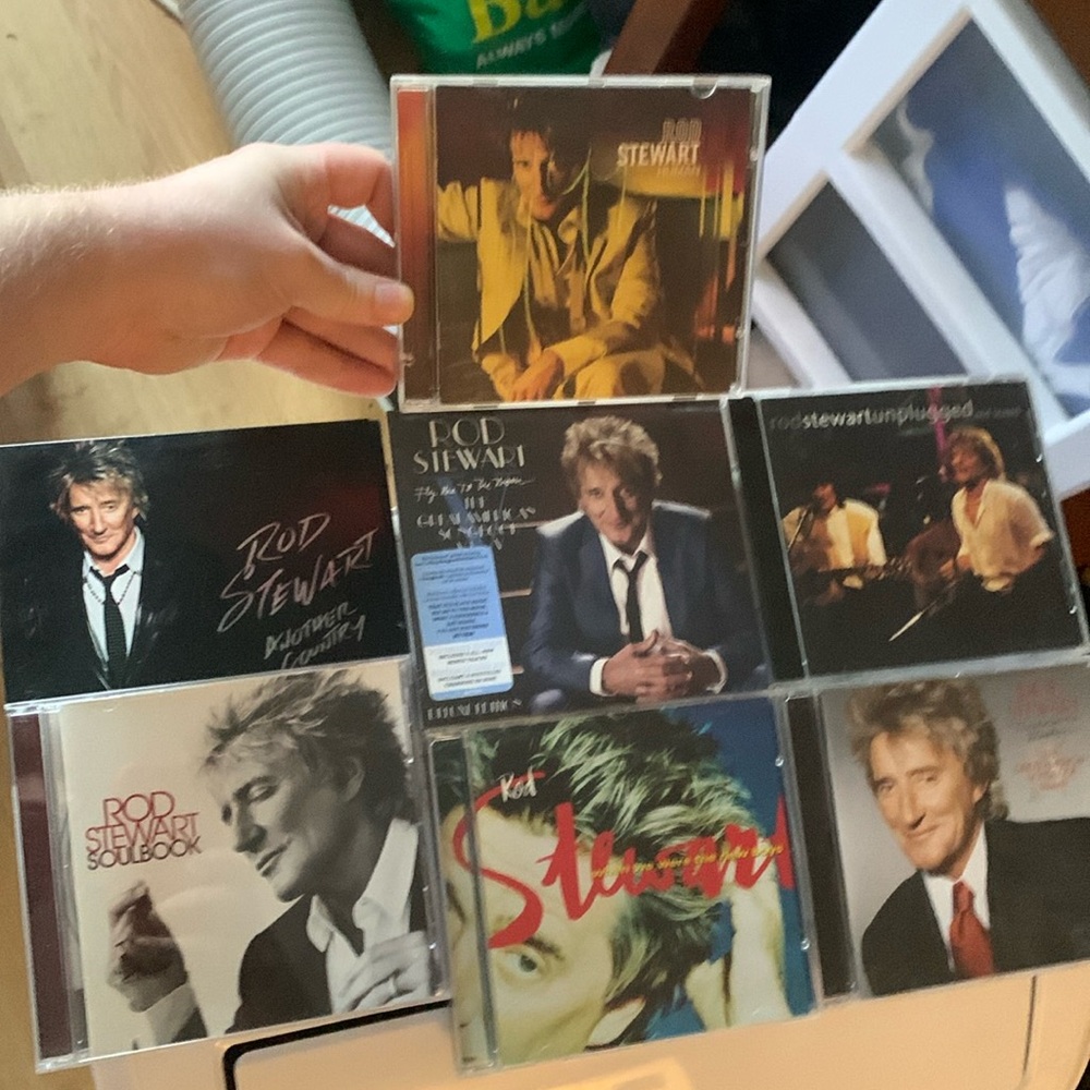 Rod Stewart Comprehensive Music Discography 7 albums/comps 8 total CDs!